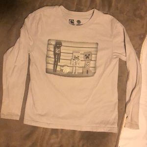 Gray long sleeved Minecraft t-shirt